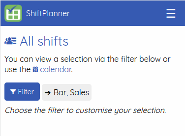 Filter for shifts is now remembered